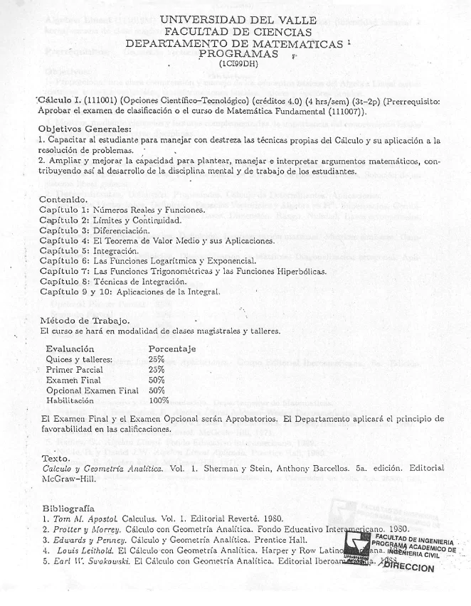 Tradução Juramentada de Ementas Universitárias em Espanhol
