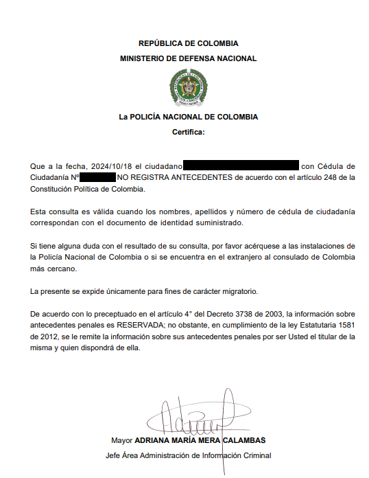 Apostila de Haia para Documentos Colombianos